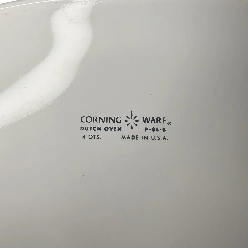 Corning Ware 4 qt Casserole Blue Cornflower P-84-B w/ Lid P-12-C